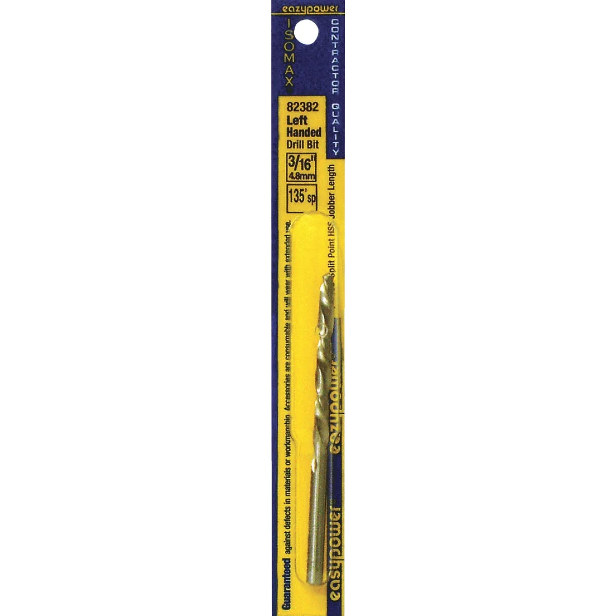 Easy-to-Use Eazypower 3 16 In. High Speed Steel 135 deg Left Hand Drill Bit Authentic