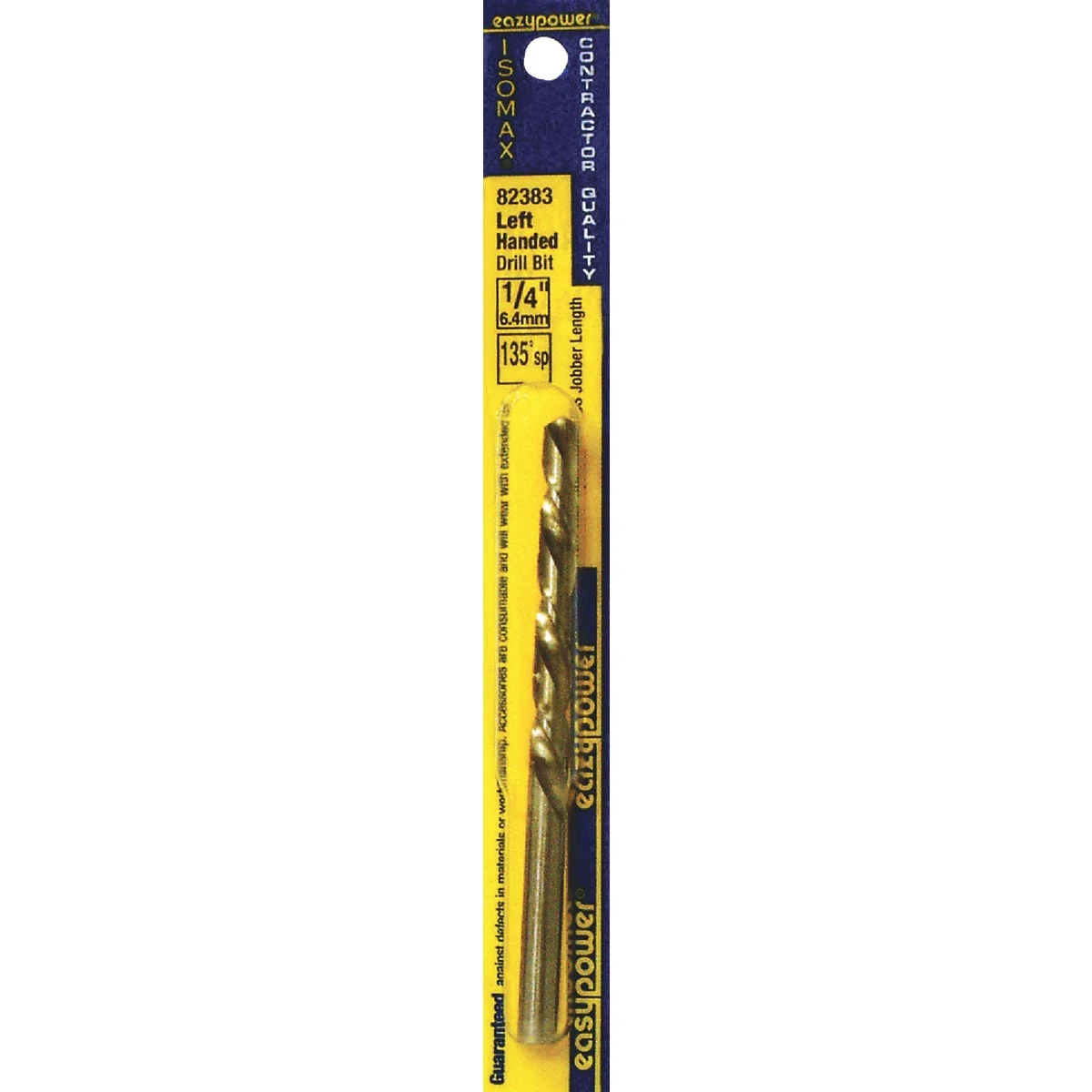 High-Quality Eazypower 1 4 In. High Speed Steel 135 deg Left Hand Drill Bit Safe