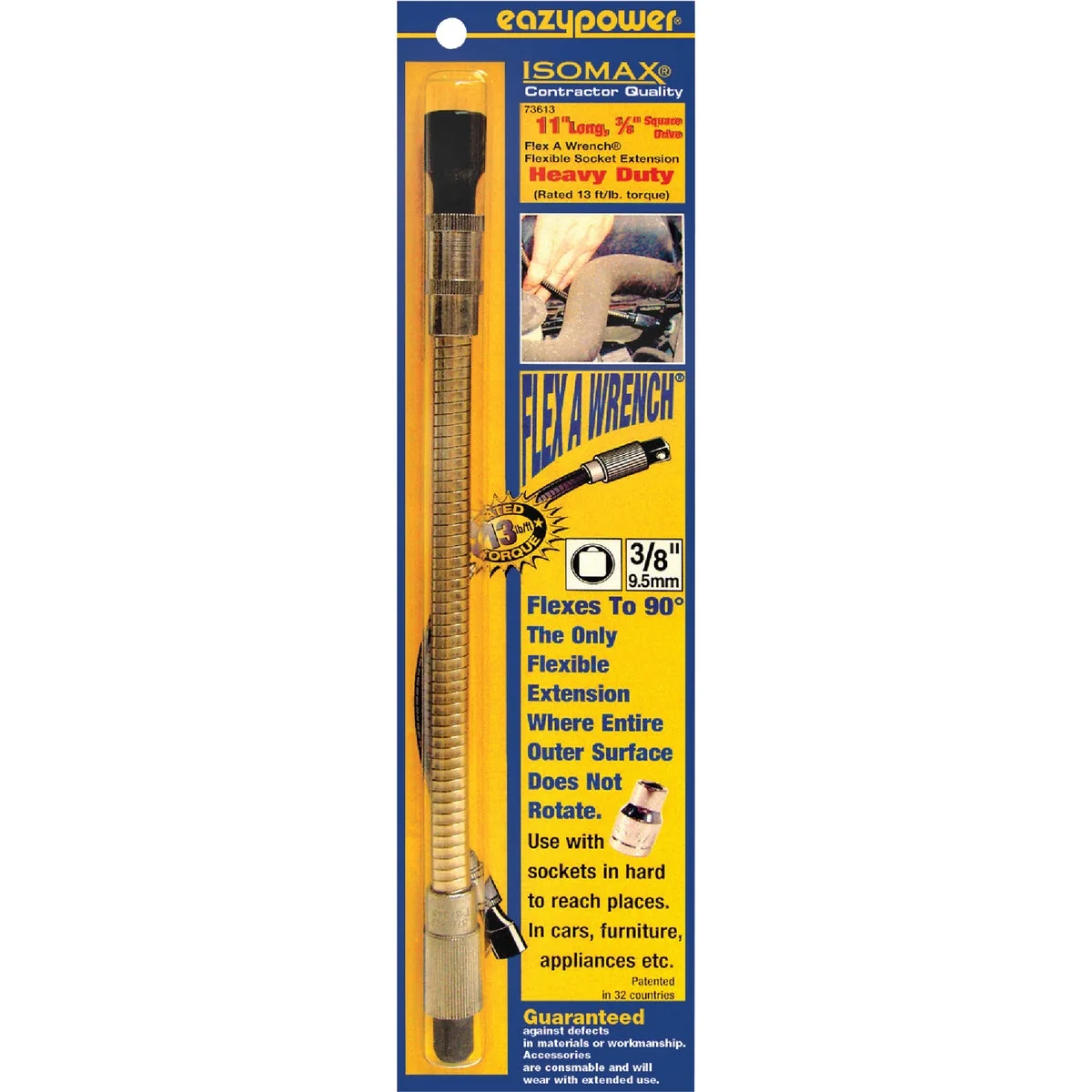 Fine Eazypower FleX-A-Wrench 11 In. 3 8 In. Flexible Bit Extension Fast