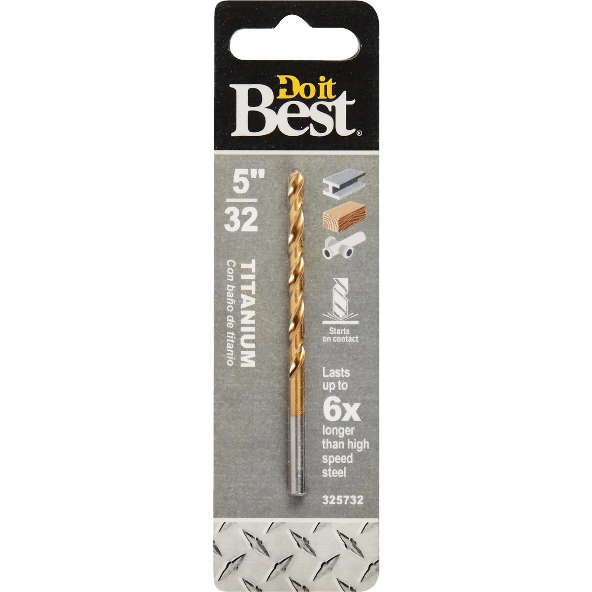 High-End Do it 5 32 In. Titanium Drill Bit Detailed