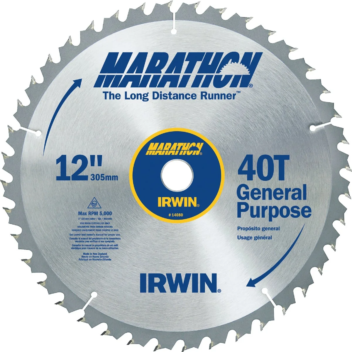 Fine Crafted Irwin Marathon 12 In. 40-Tooth General Purpose Circular Saw Blade Fine