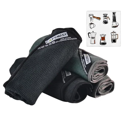 Excellent Barista Towels Espresso Bar Accessories 4 Pack Soft Absorbent Non Environmentally Friendly