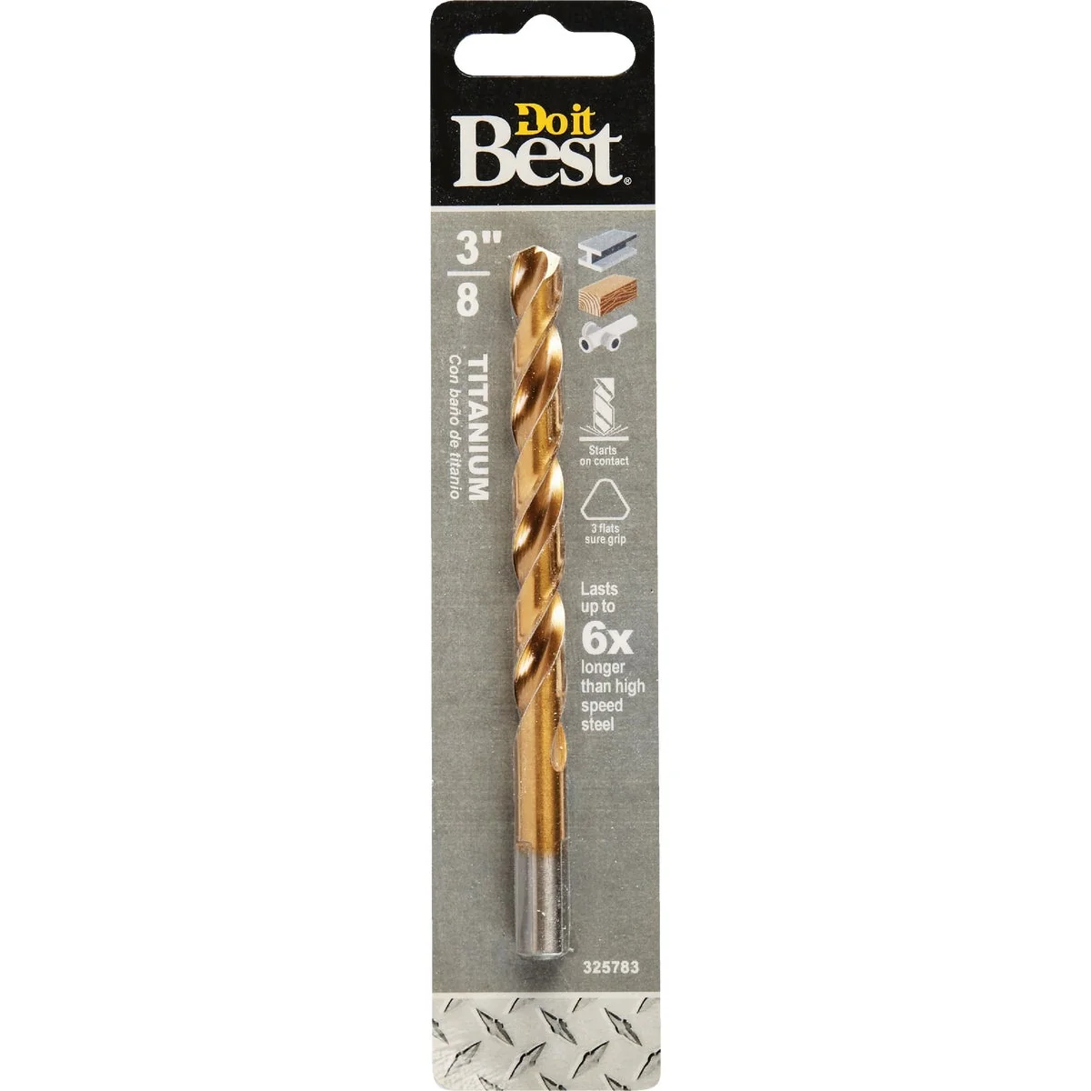 Flexible Do it 3 8 In. Titanium Drill Bit Comfortable