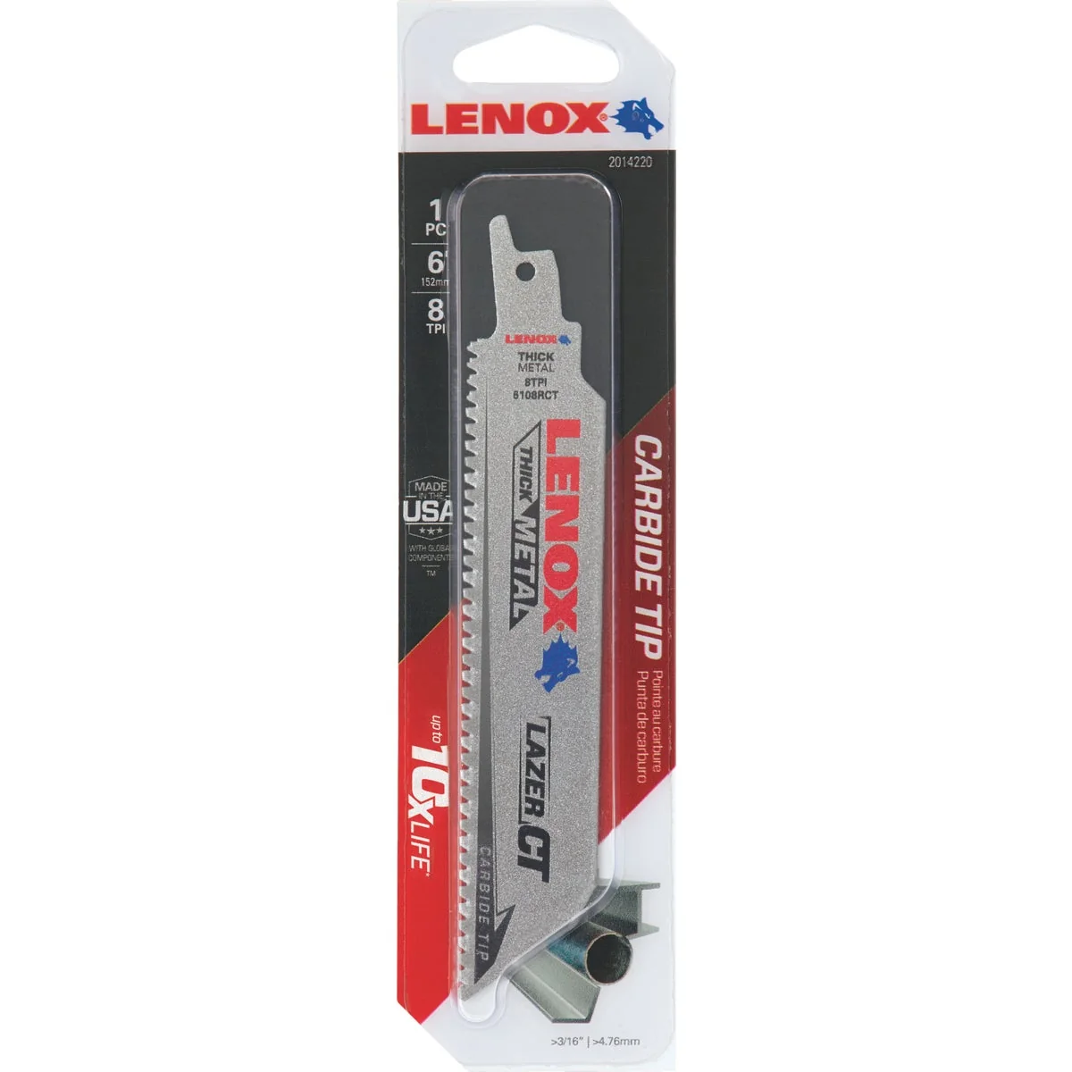 Luxury Lenox Lazer CT 6 In. 8 TPI Thick Metal Cast Iron Stainless Reciprocating Saw Blade Refined