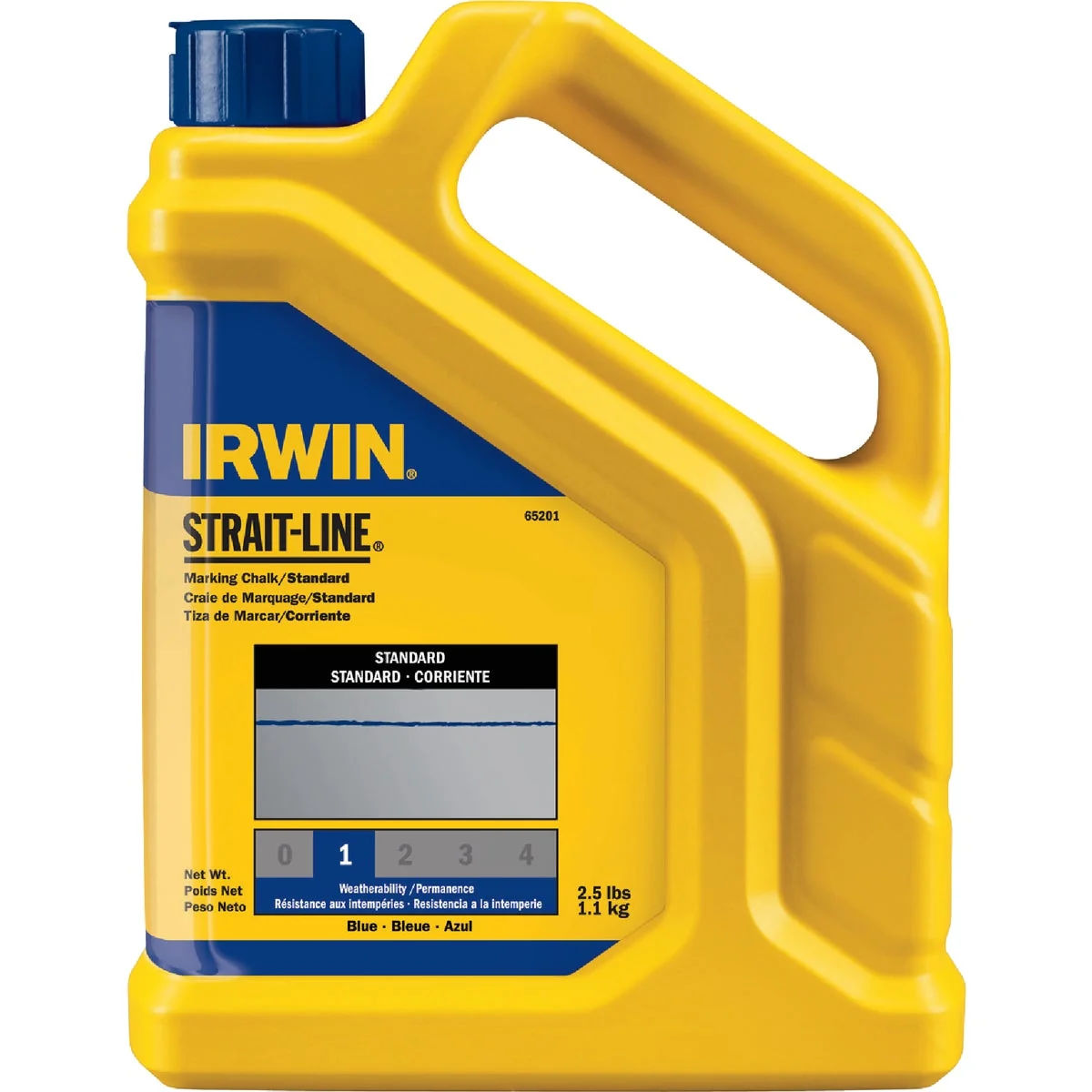Official Irwin STRAIT-LINE 2-1 2 Lb. Blue Standard Chalk Line Chalk Next-Generation