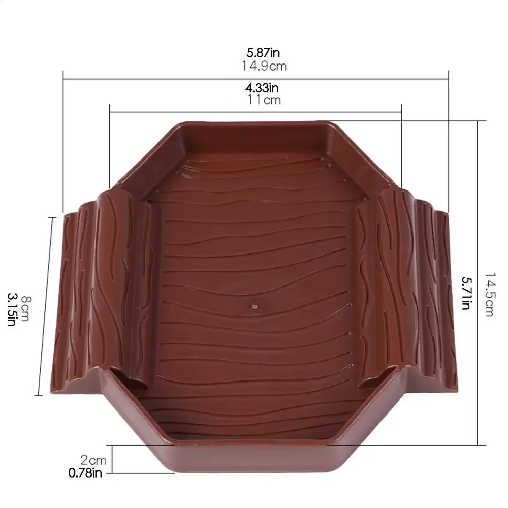 Optimized Tortoise Soaking Dish with Ramp — Anti-Slip Bathing Bowl for Reptiles High-Performance