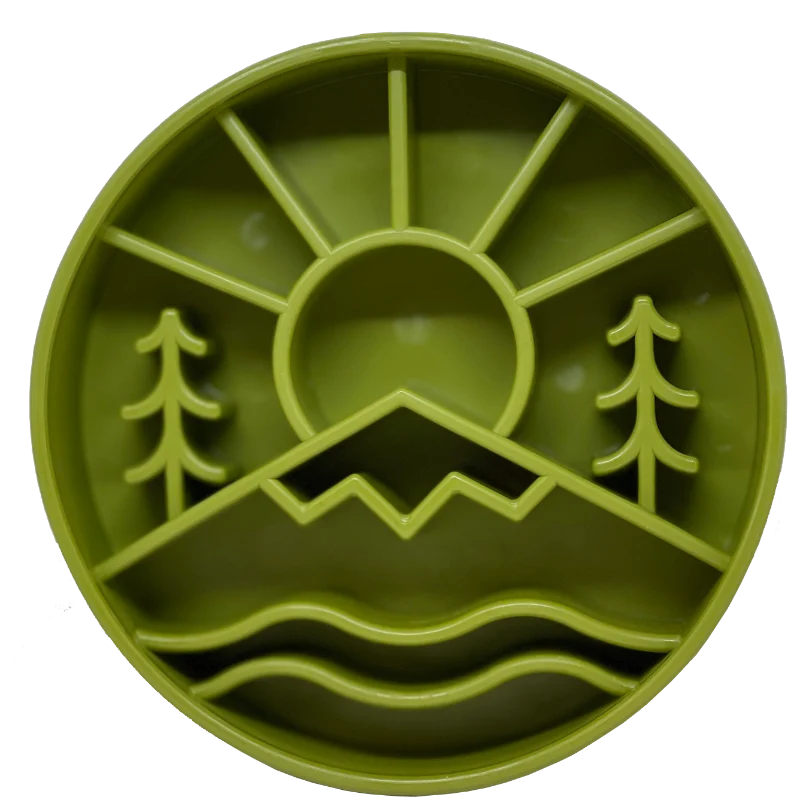 Responsible Great Outdoors eBowl - Slow Feeder Dog Bowl Enrichment USA Made Easy-to-Use