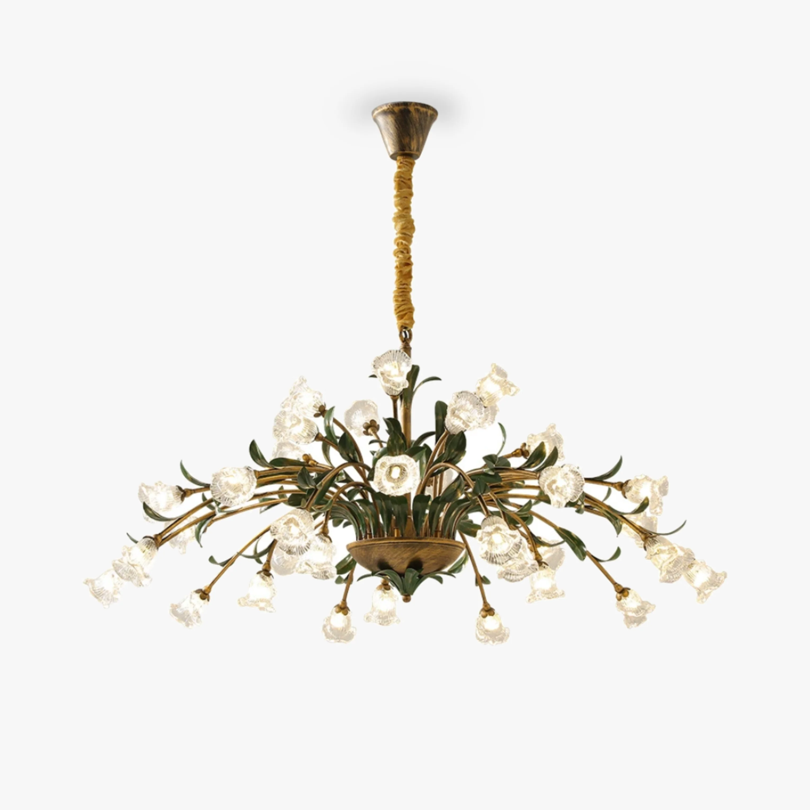 Relaxed Europese bloemen hanglamp Minimalist