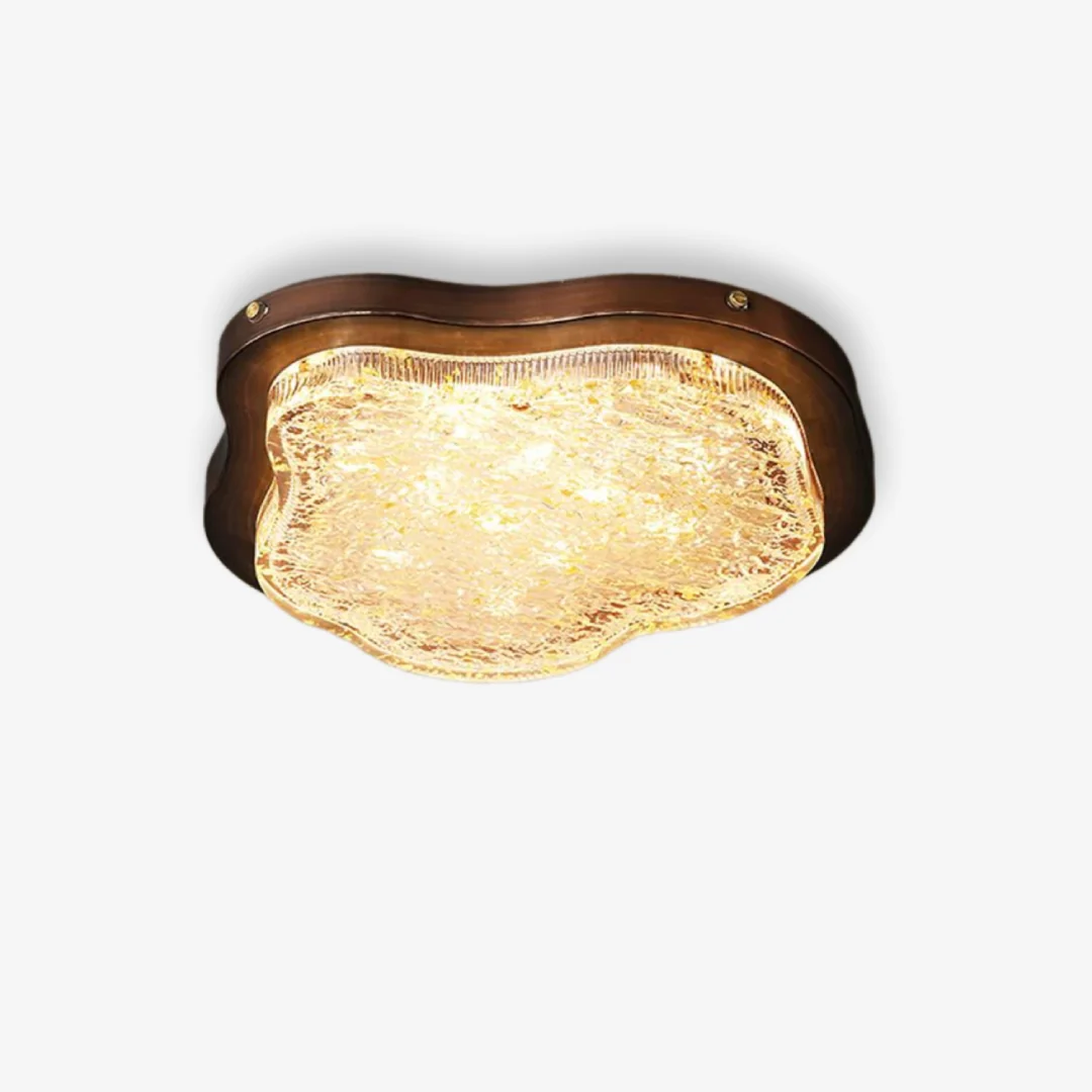 Superior Retro gouden folie plafondlamp Elegant
