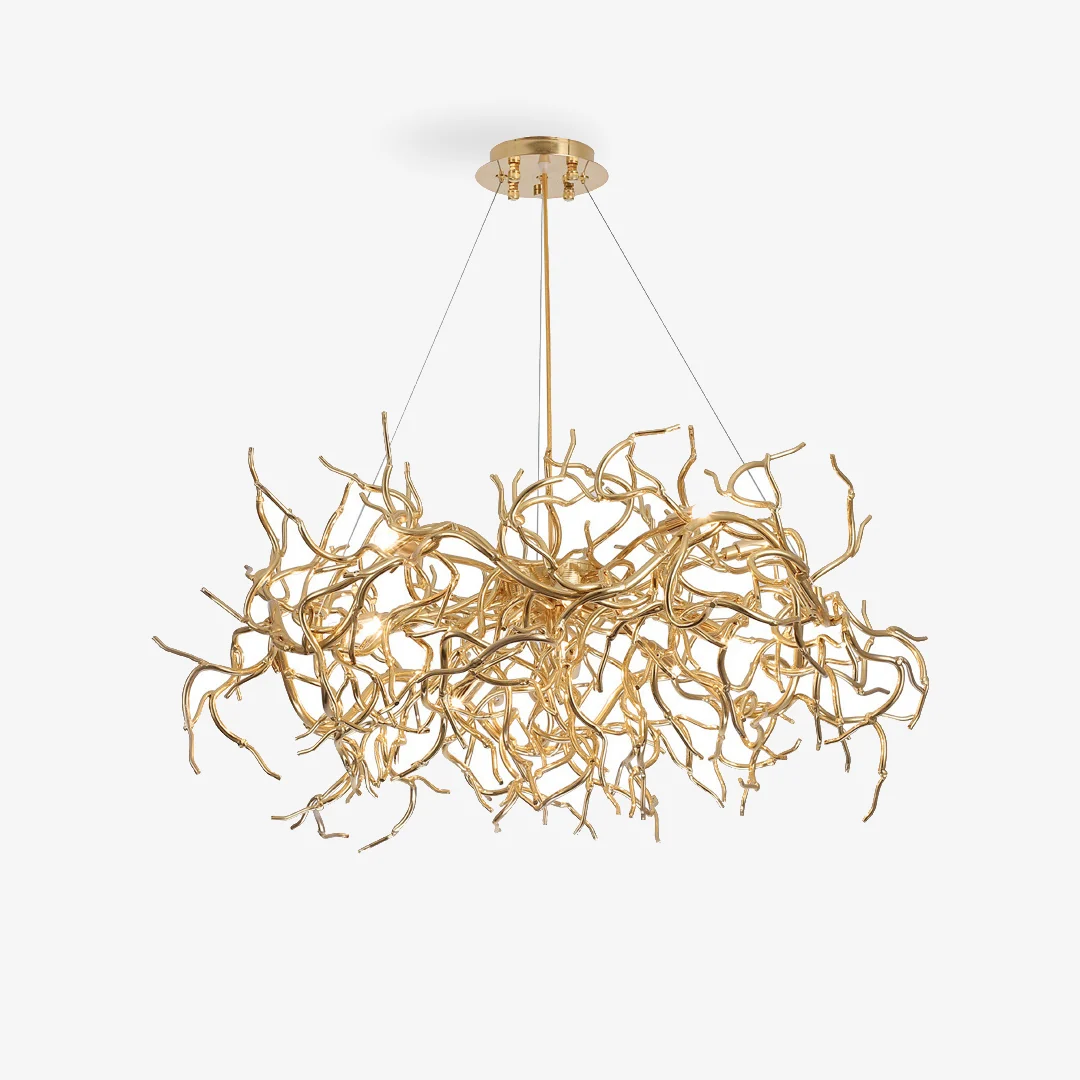 Solid Moderne gouden boomtak kroonluchter Comfortable