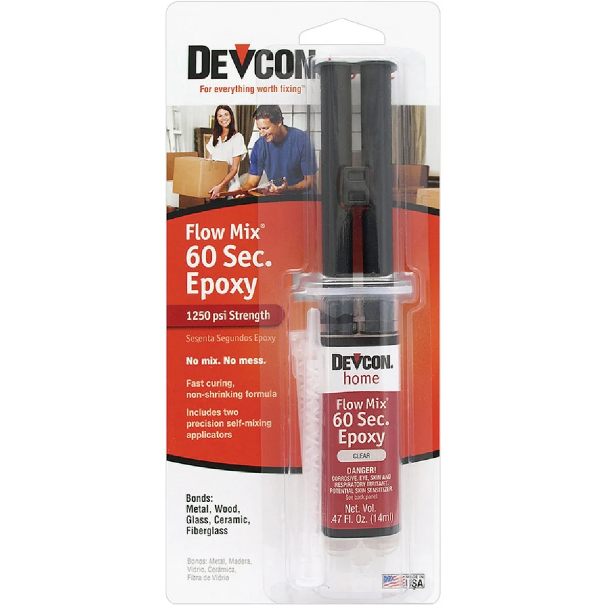 Carefully Designed Devcon Flow-Mix 0.5 Oz. 60 Second Epoxy High-Quality