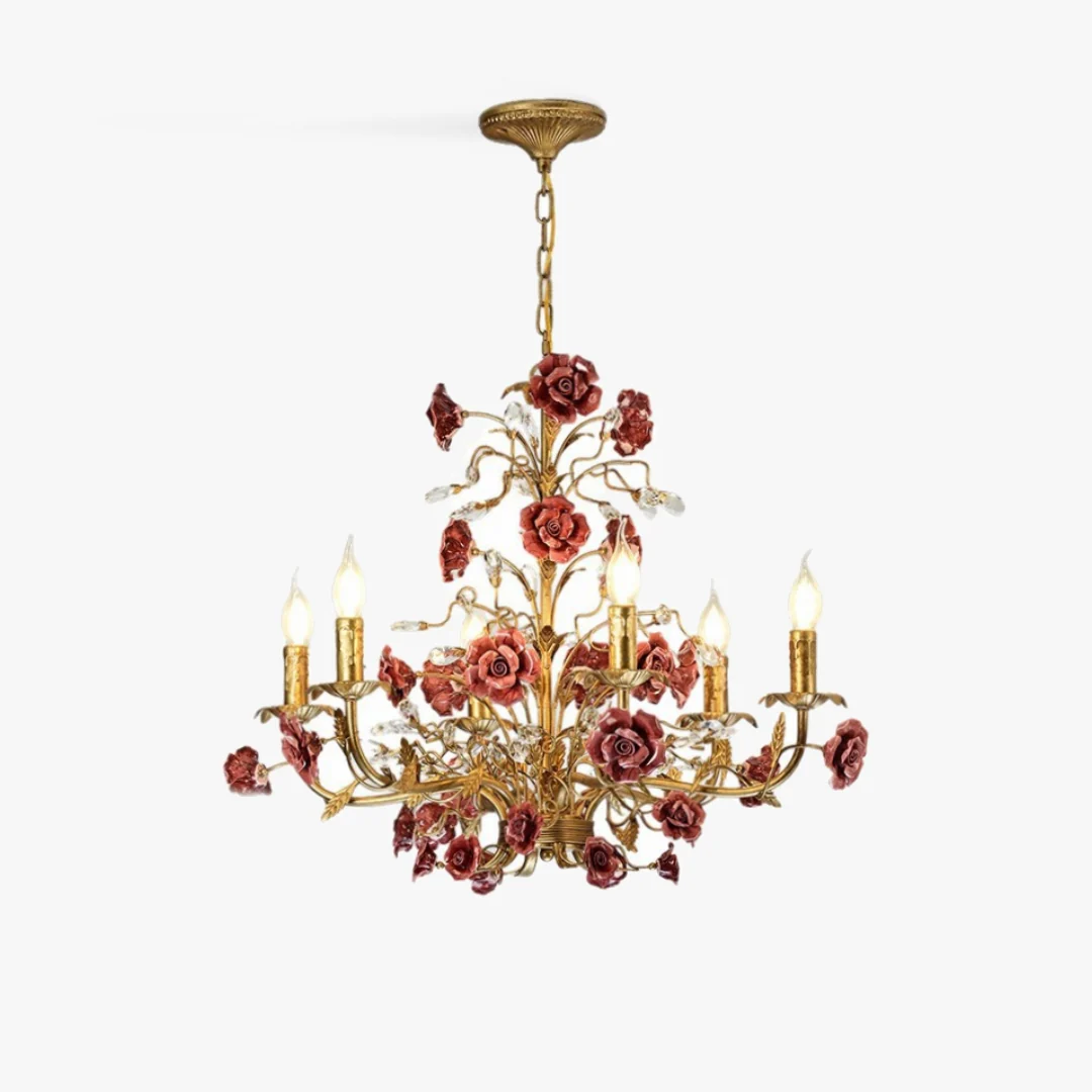 Crafted Franse landelijke rozenkroonluchter Luxury