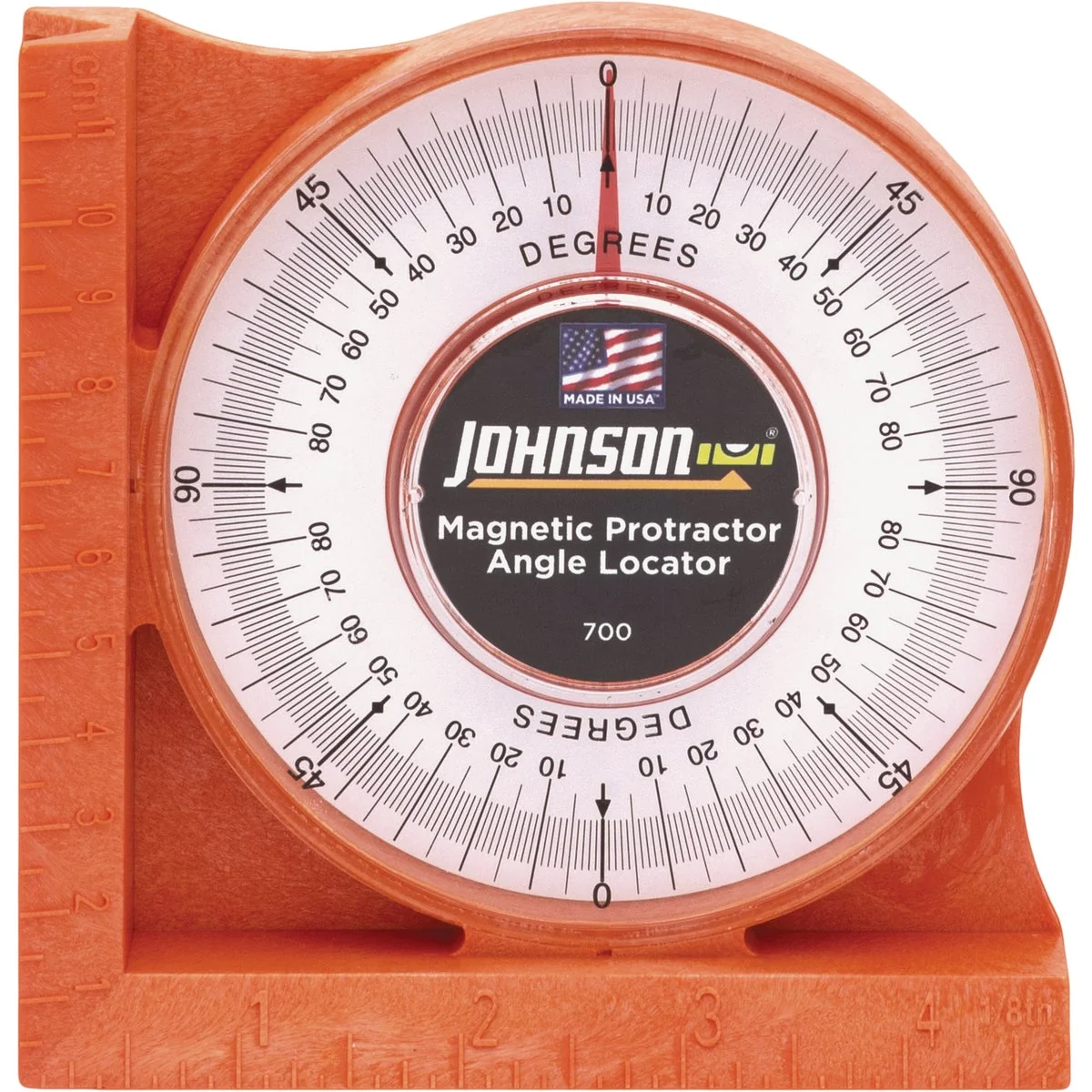 Long-Lasting Johnson Level Plastic Magnetic Protractor Angle Locator Dependable