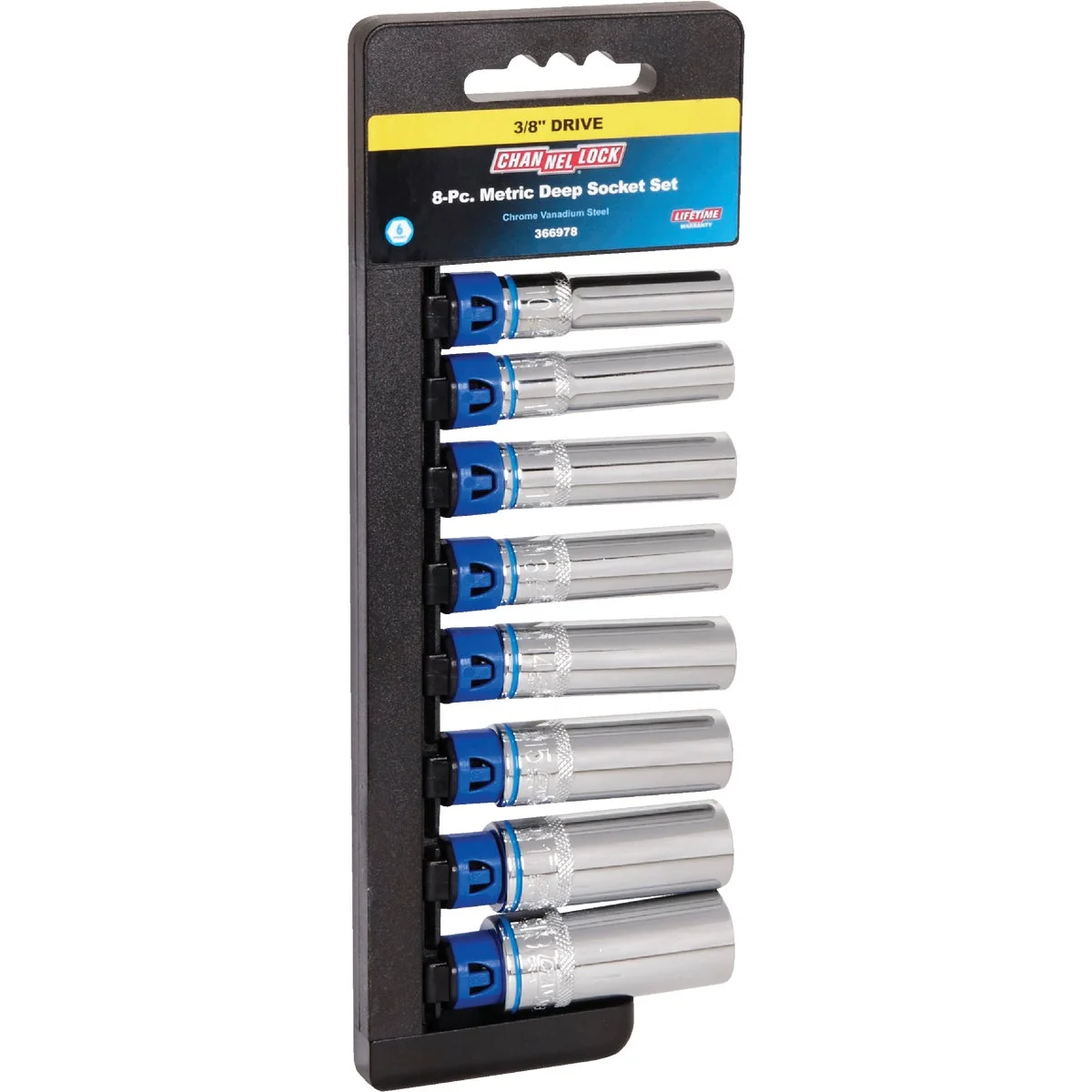 Outstanding Channellock Metric 3 8 In. Drive 6-Point Deep Socket Set 8-Piece World-Class