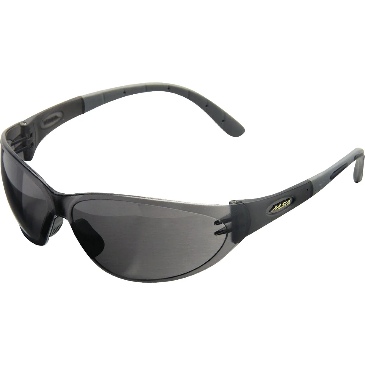 High-End Safety Works Tinted Contoured Black Frame Safety Glasses with Anti-Fog Tinted Lenses Prestigious