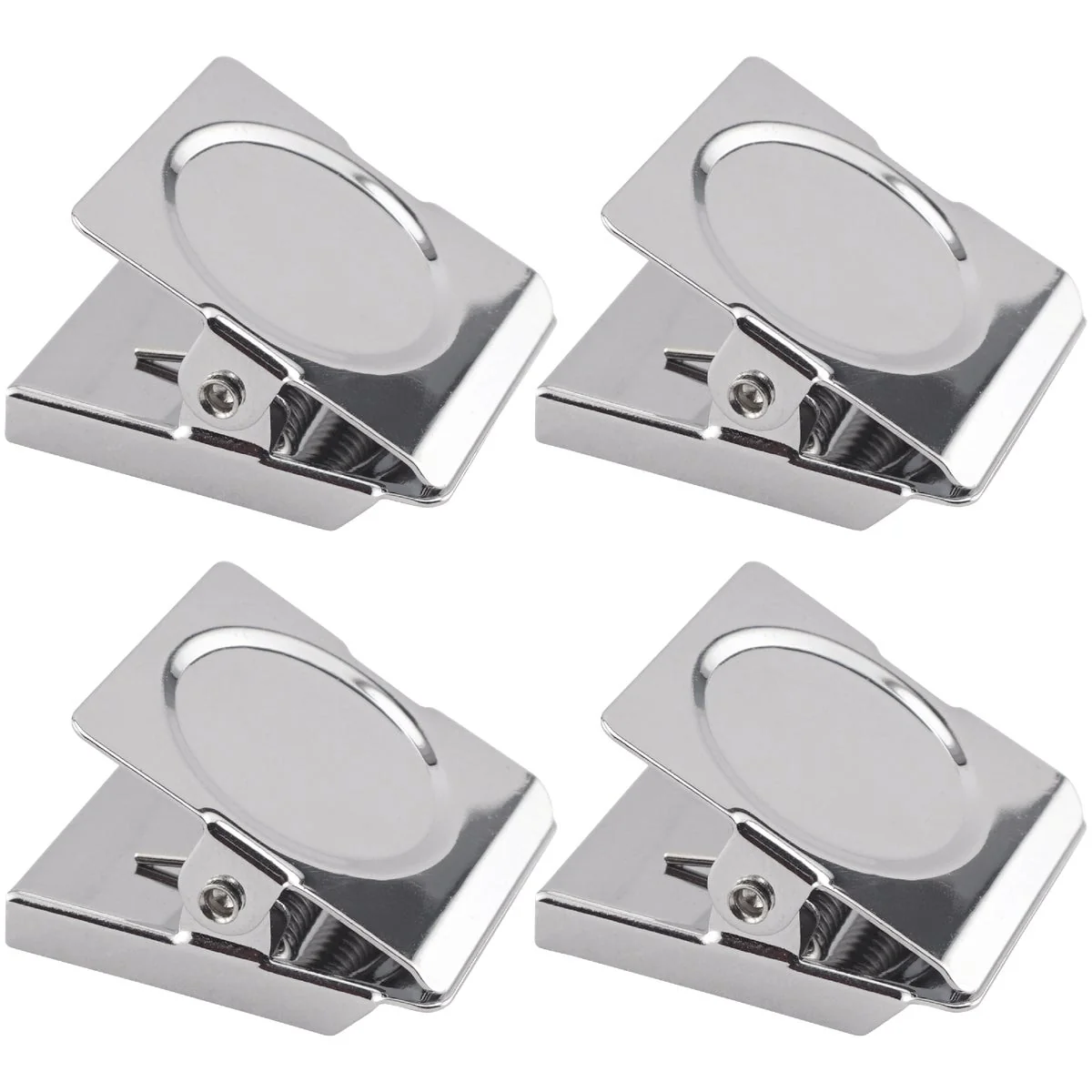 Refined MagnetSource 5 Lb. Capacity Magnetic Metal Clip 4-Pack Elegant