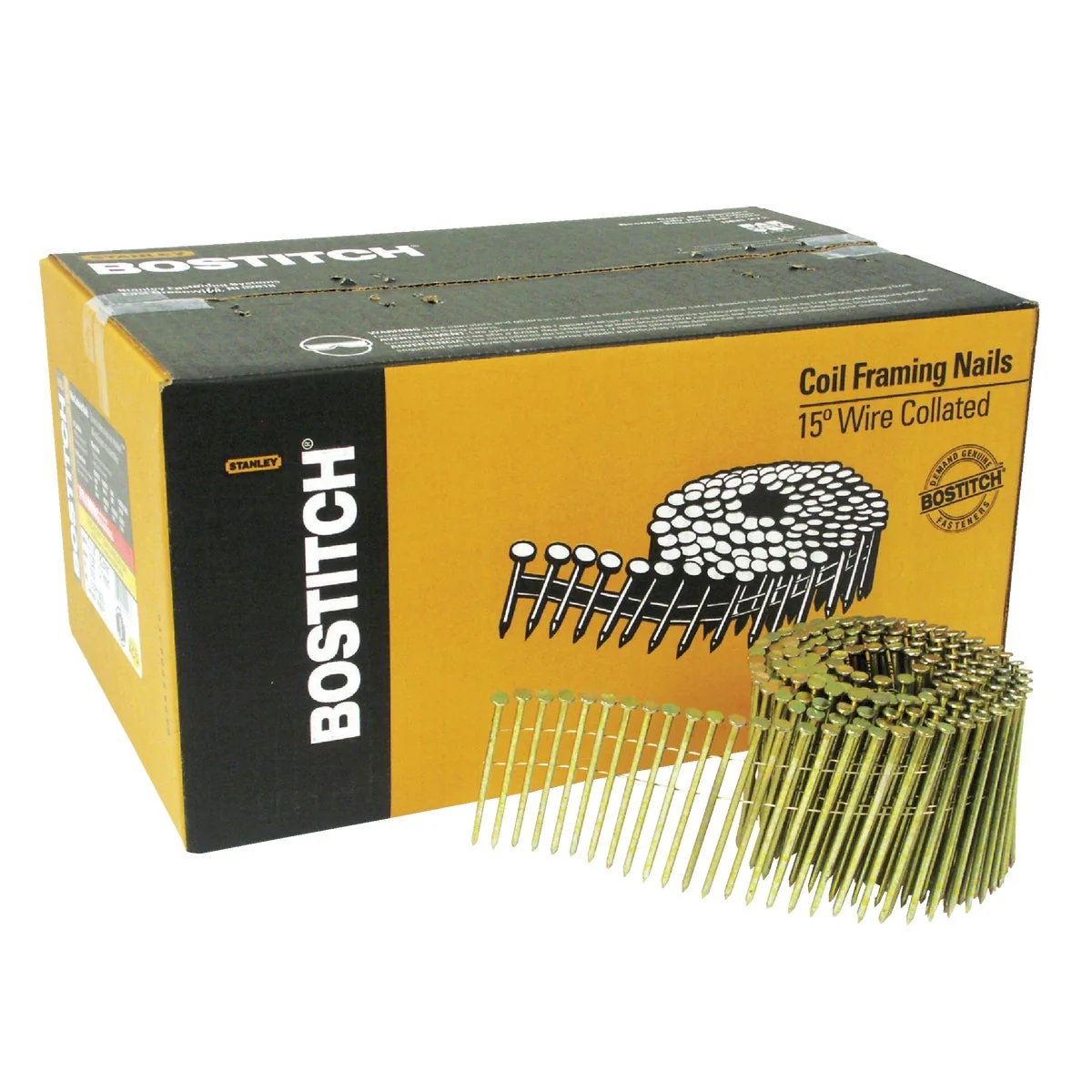 Safe Bostitch 15 Degree Wire Weld Galvanized Coil Framing Nail 3-1 4 In. x .120 In. 2700 Ct. Outstanding