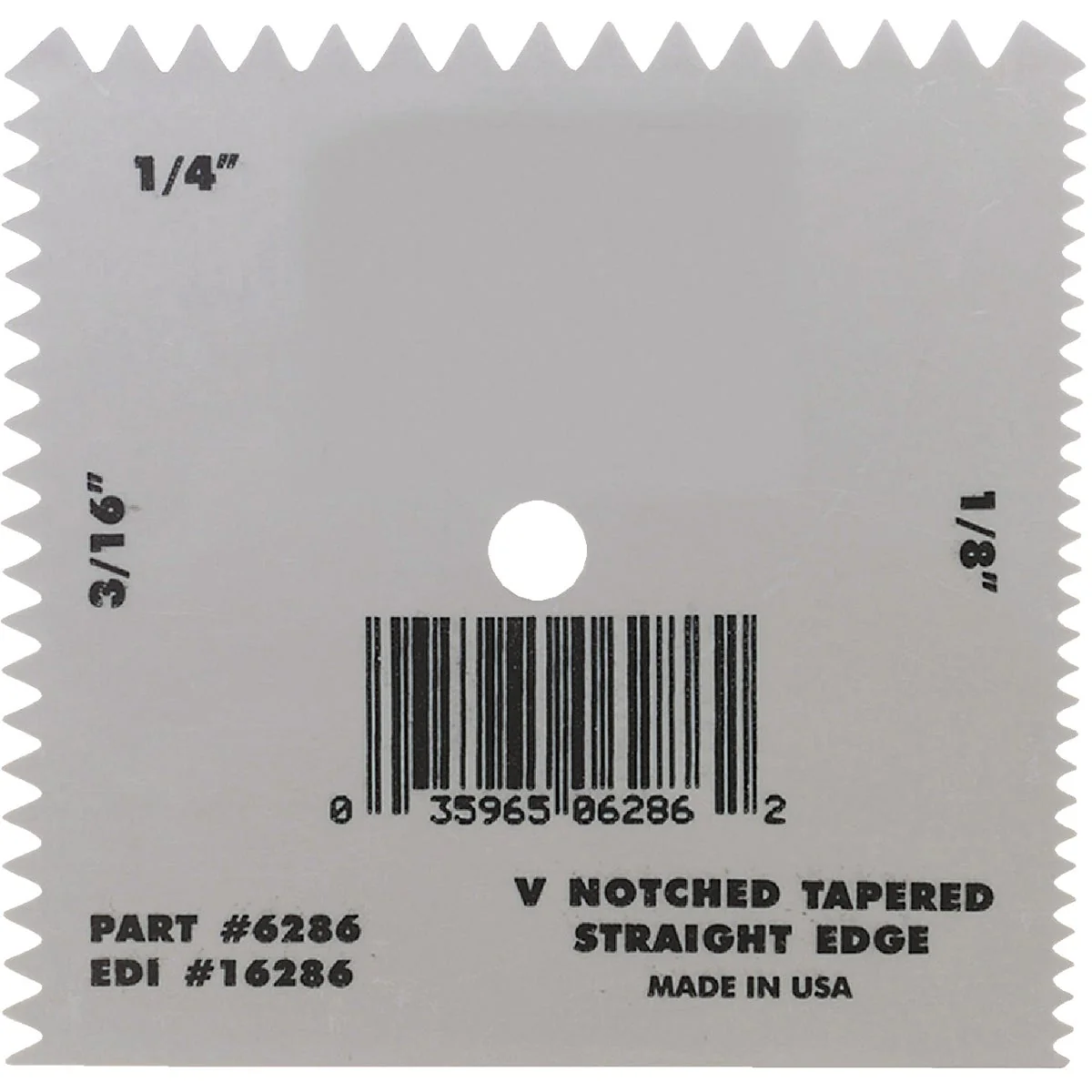 Comfortable QLT 1 8 In. 3 16 In. 1 4 In. V-Notch Straight Edge Disposable Adhesive Spreader Contemporary