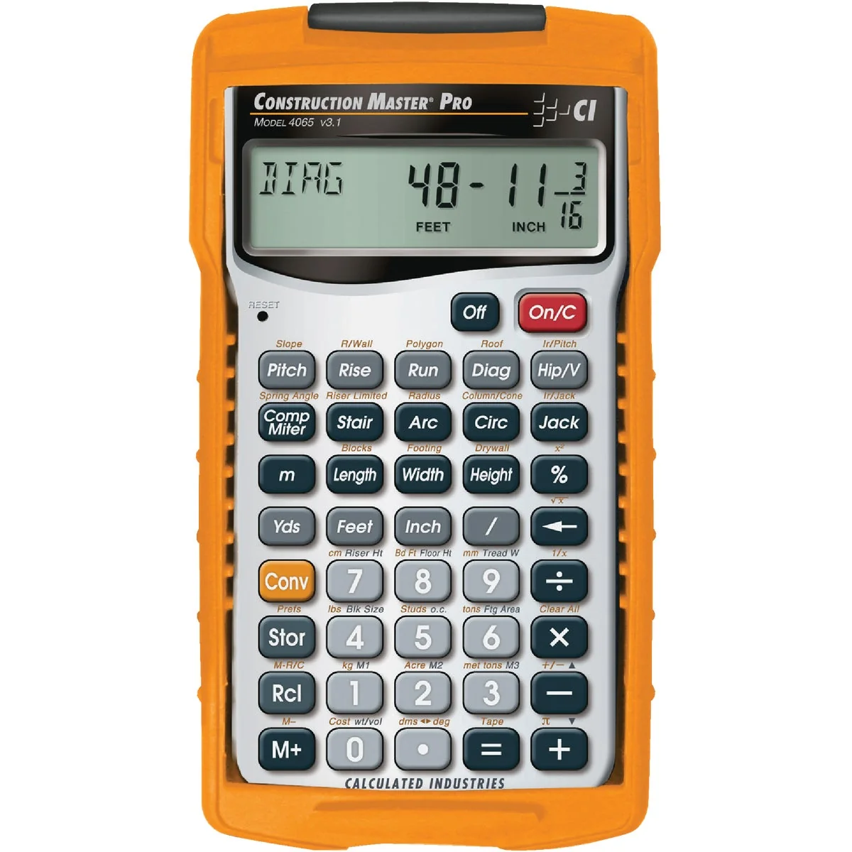 Clean Calculated Industries Construction Master Pro Project Calculator Long-Lasting