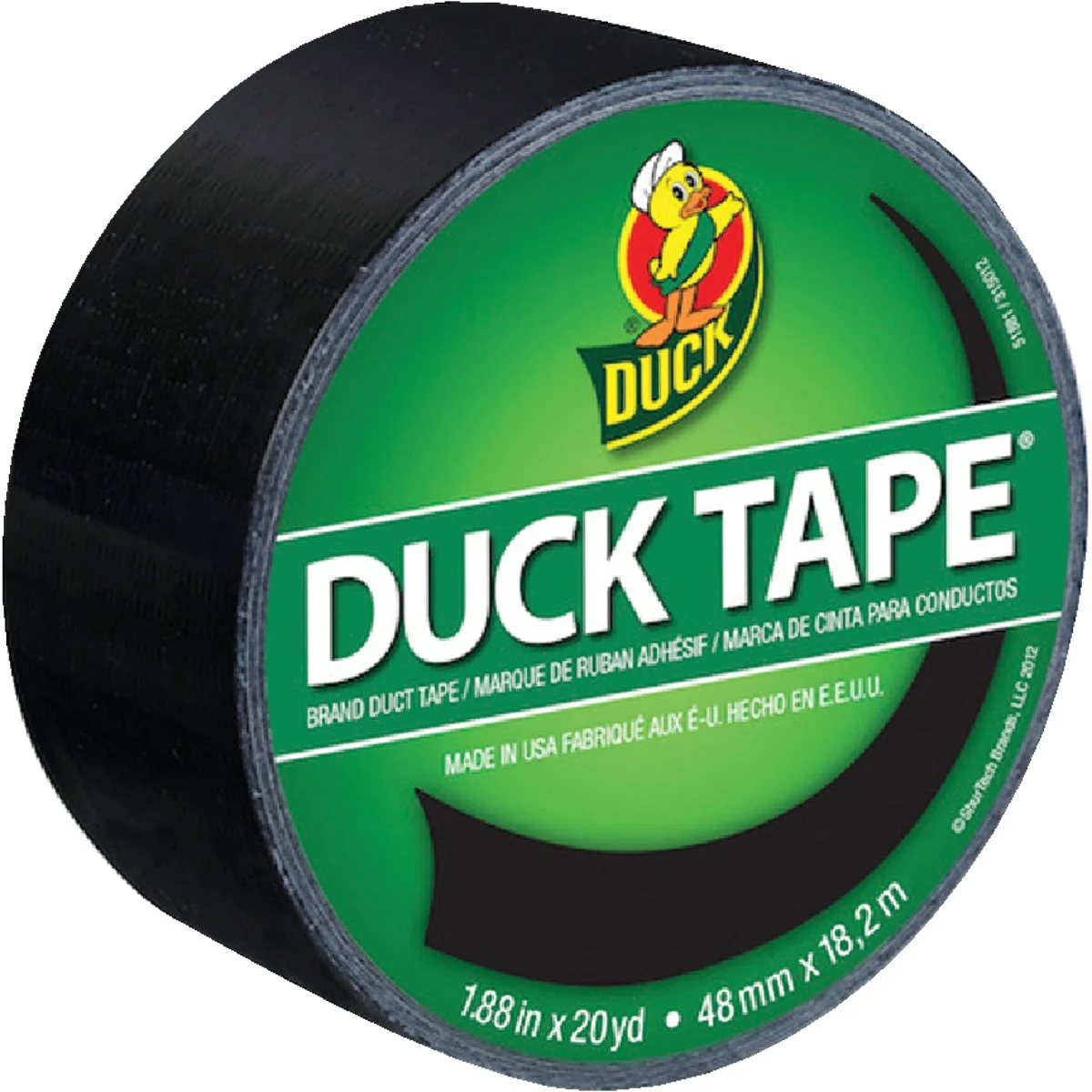 Sustainable Duck Tape 1.88 In. x 20 Yd. Colored Duct Tape Black Versatile