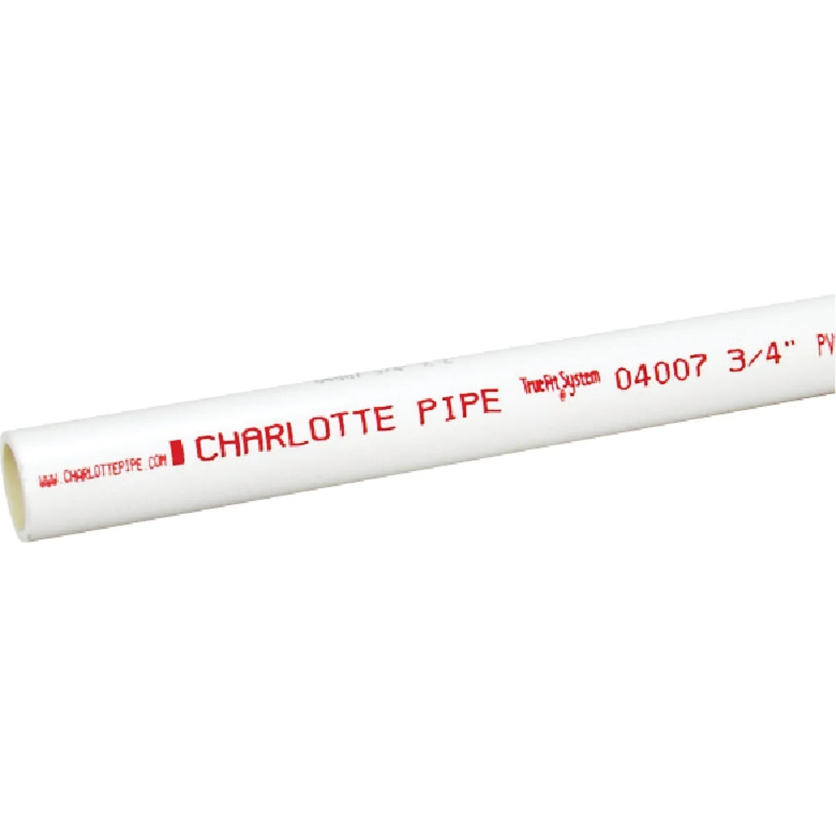 Contemporary Charlotte Pipe 3 4 In. x 20 Ft. Cold Water Schedule 40 PVC Pressure 40 Pipe Belled End Safe