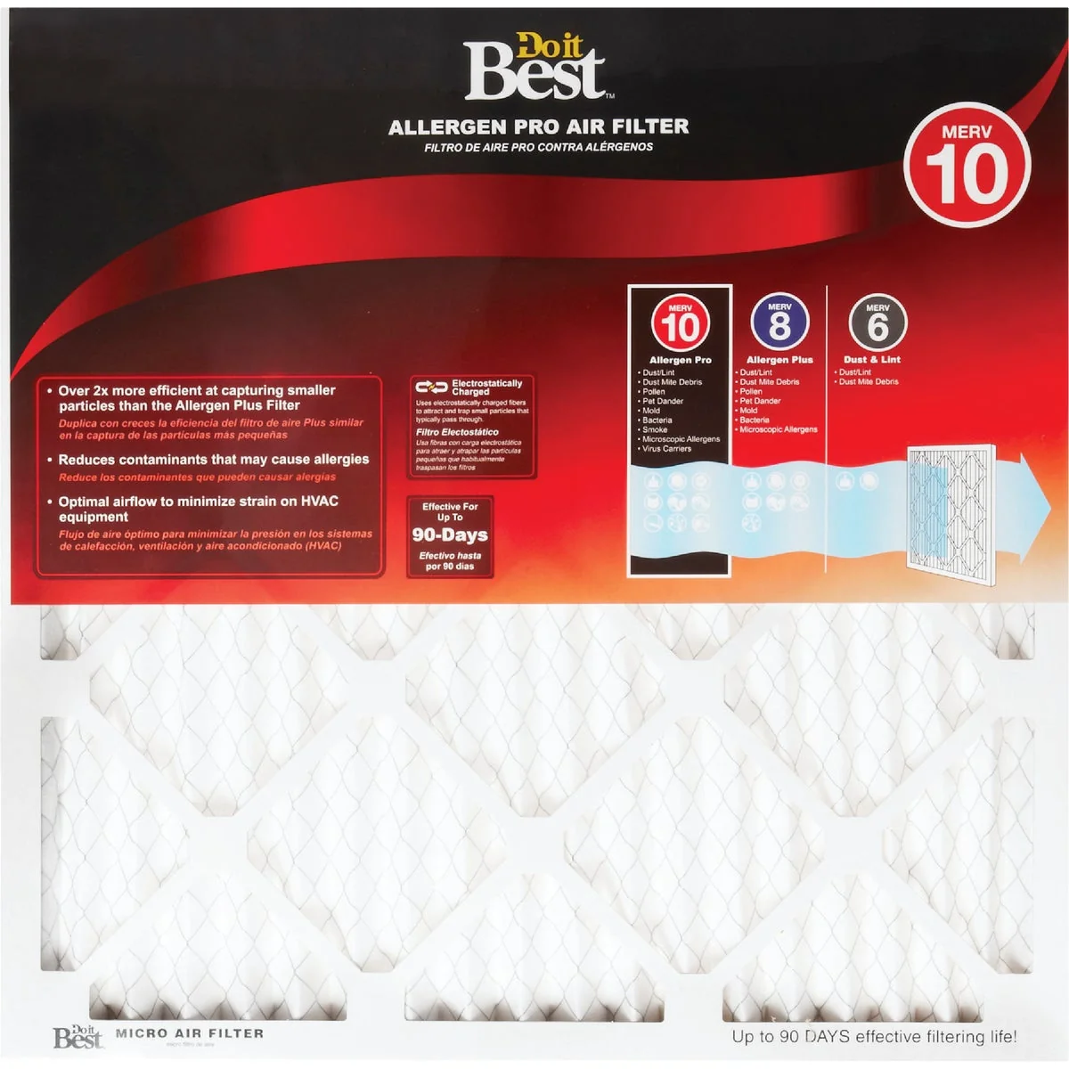 Dependable Do it 20 In. x 30 In. x 1 In. Allergen Pro MERV 10 Furnace Filter Fashionable