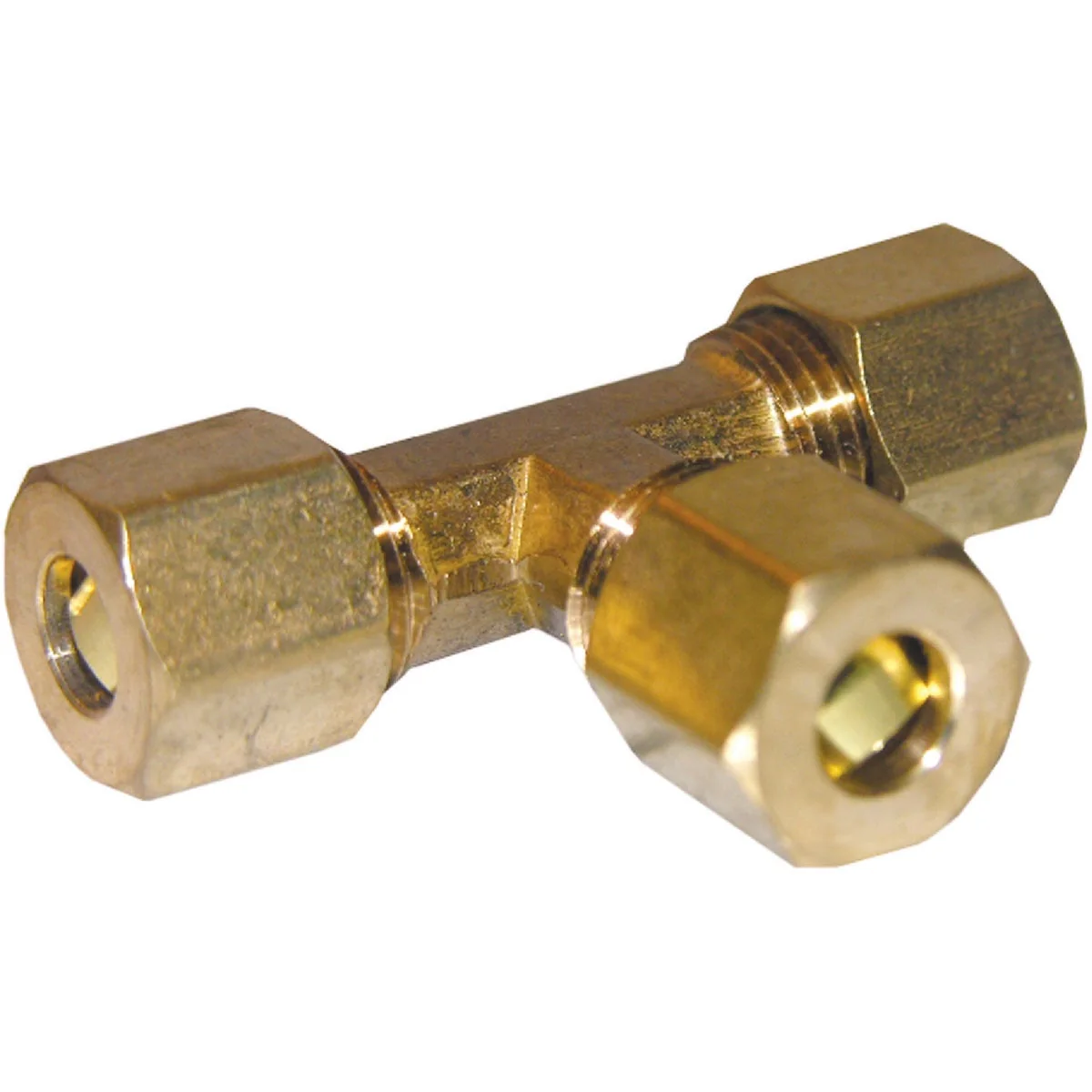 Certified Lasco 1 4 In. x 1 4 In. x 1 4 In. Compression Brass Tee Flexible