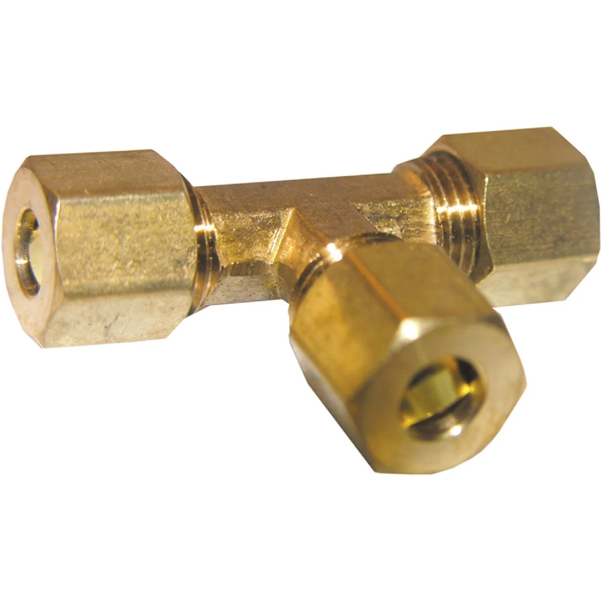 Traditional Lasco 3 8 In. x 3 8 In. x 1 4 In. Compression Brass Tee Effective