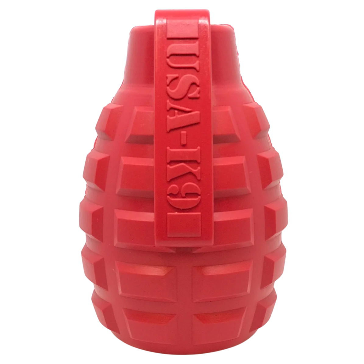 Easy-to-Use USA-K9 Grenade Rubber Dog Chew Toy K9 Handler eDispenser Toy Red Blue USA Made Contemporary