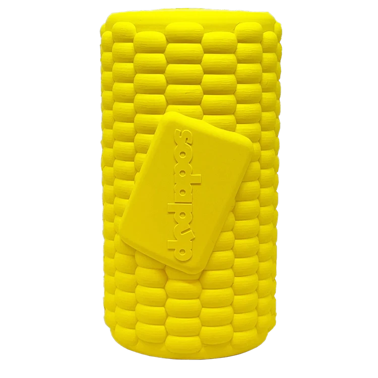 Original Design Corn on the Cob Dog Toy - Durable Rubber Treat Dispenser USA Made Original