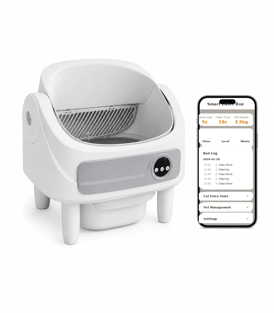 Refined Extra-Large Open-Automatic Litter Box Innovative