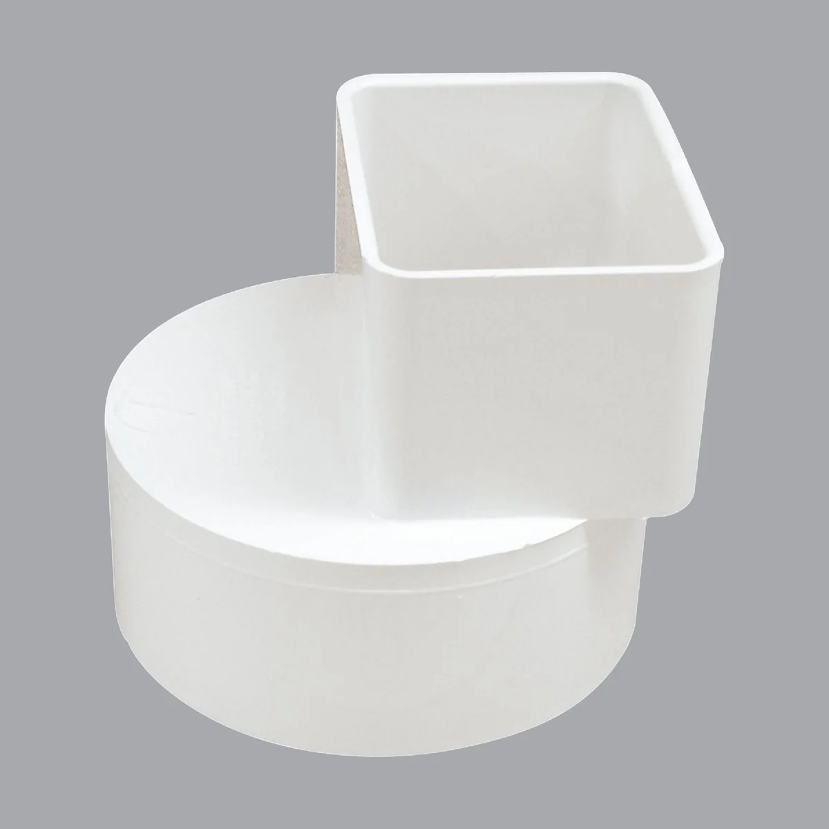 Breathable IPEX Canplas 2 In. x 3 In. x 4 In. Offset Downspout Adapter Solid