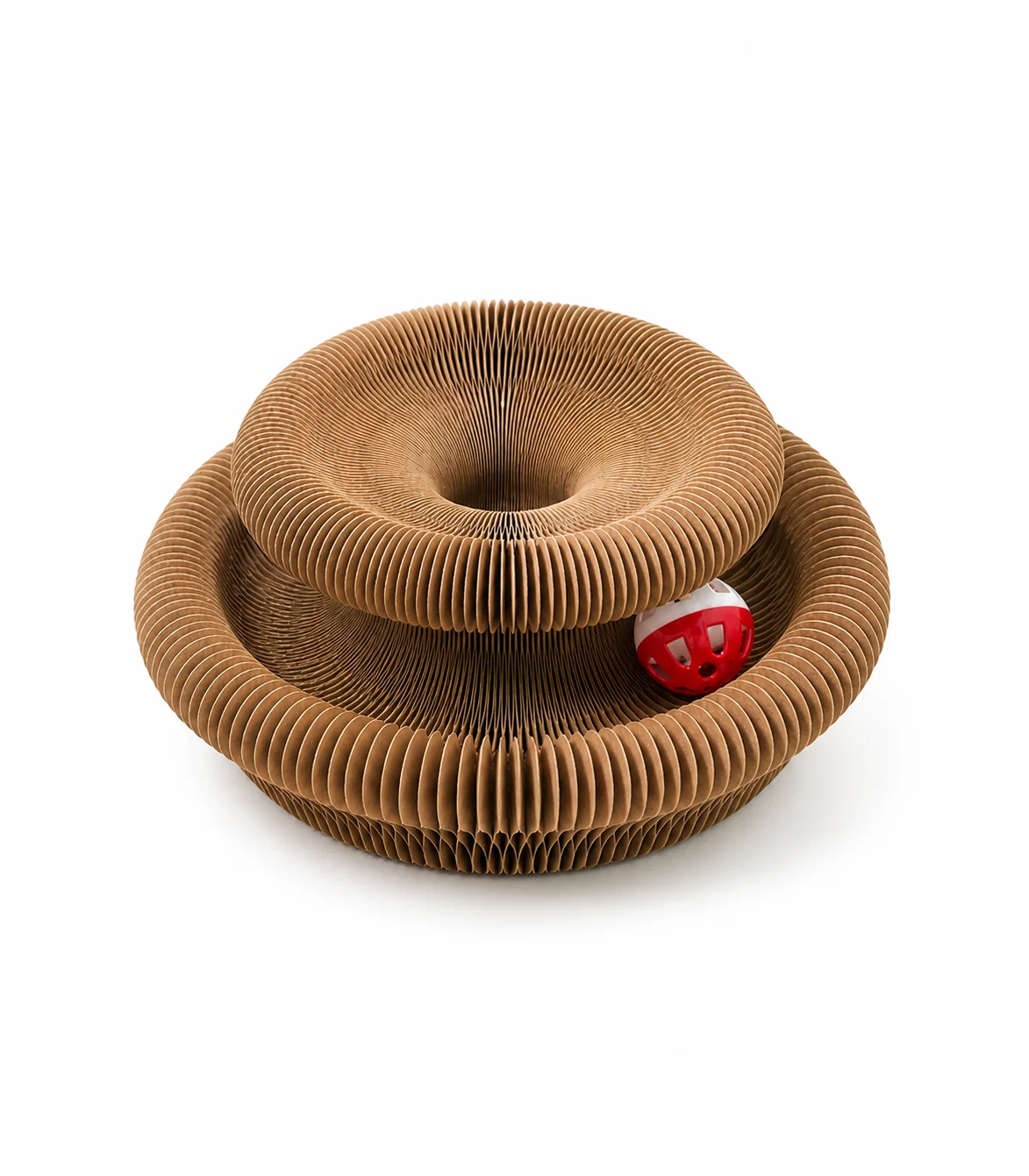 Enhanced Accordion-Style Corrugated Cardboard Cat Scratcher Lounge Reliable