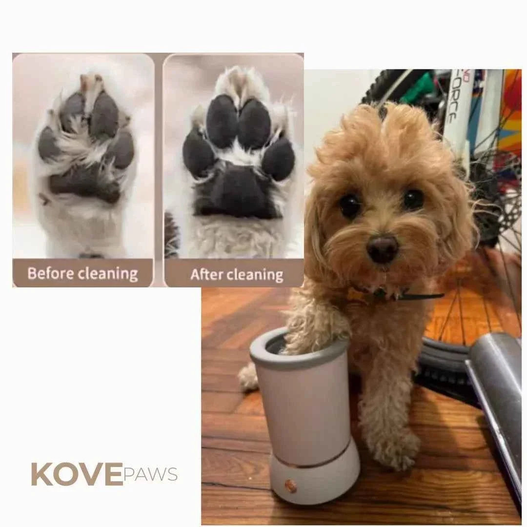 Smooth Dog Paw Cleaner Cup — Silicone Muddy Paw WasherKovePaws Paw Cleaner — Mud- Paws in Seconds Every Walk Expertly Made