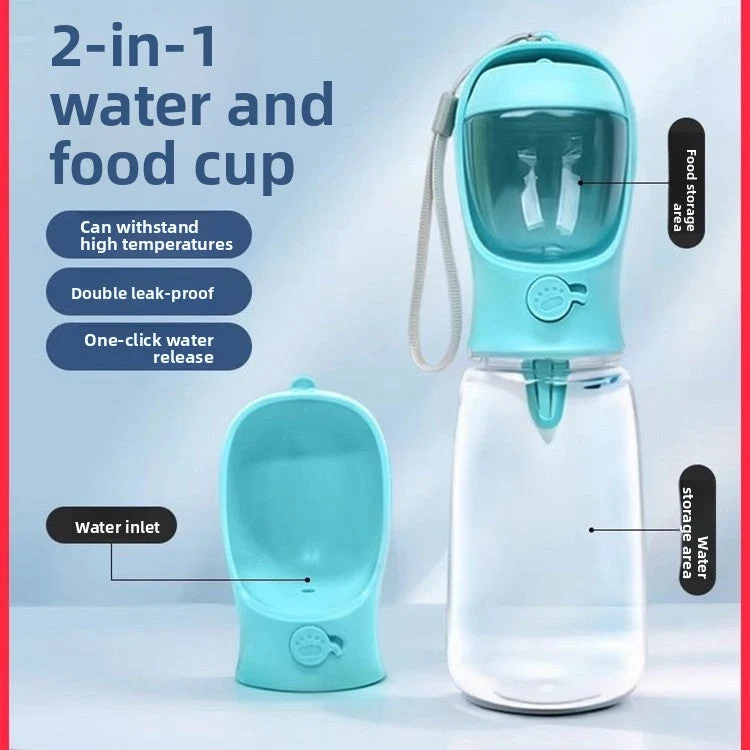 Lightweight Bouteille d'eau et de nourriture portable Pets ™ pour animaux de compagnie Safe