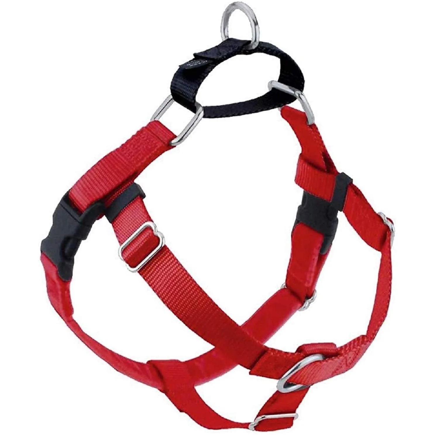 Fine dom No-Pull Dog Harness — Red Professional