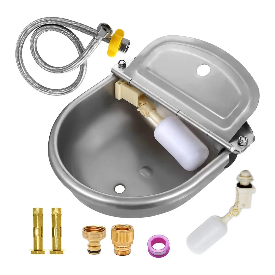 Expertly Made Automatic Water Bowl for Horses in Stainless Steel High-Quality
