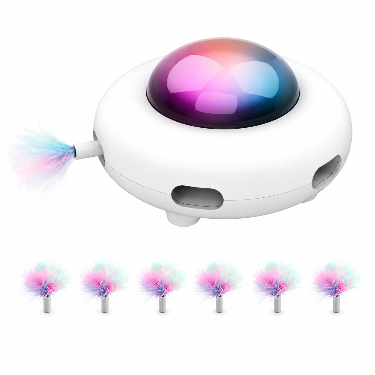 Next-Generation UFO Interactive Cat Toy – Smart Automatic Teaser Toy with Random Movement Trendy