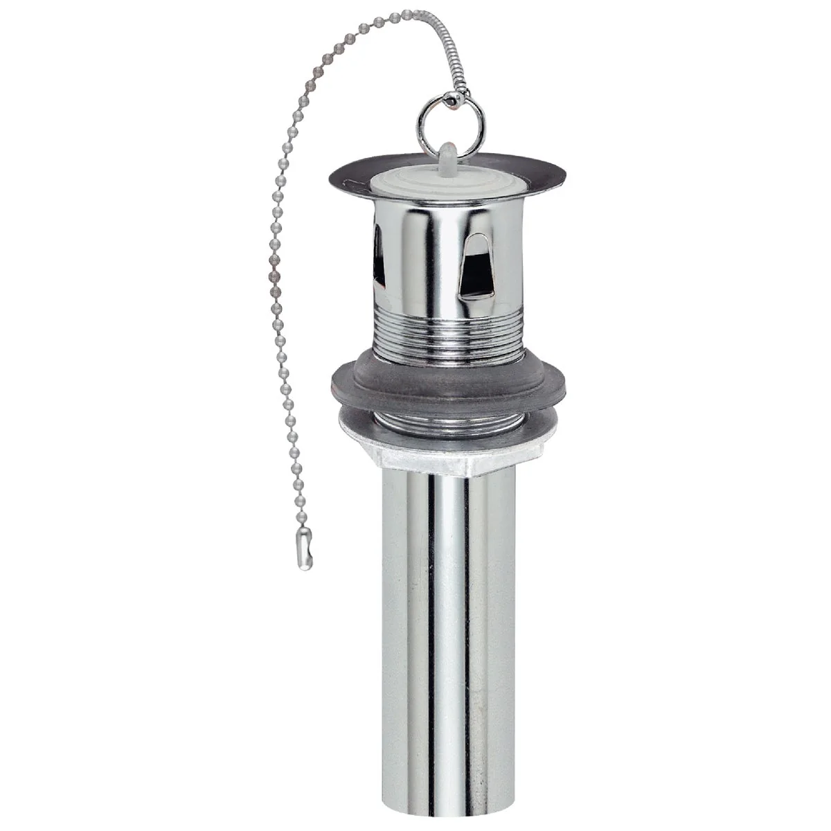 Powerful Do it 1-1 4 In. x 8 In. Chrome-Plated Brass P.O. Plug 1-Piece Bathroom Sink Drain with Overflow Unique