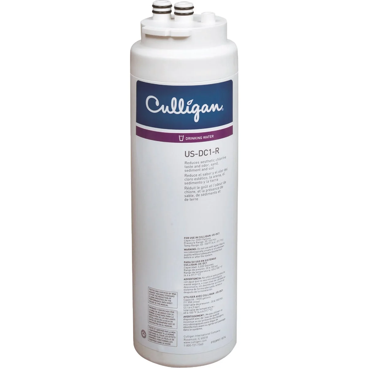 Green Culligan Direct Connect Standard Cartridge for US-DC1 and US-DC2 Systems Advanced