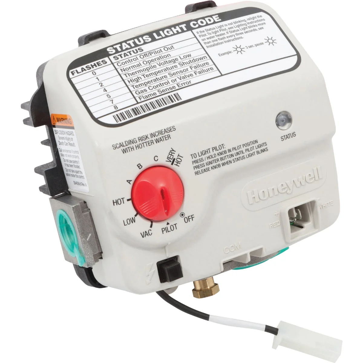 Premium Material Reliance 401 Series 2 In. Shank Honeywell Electronic Liquid Propane LP Gas Control Valve And Thermostat Clean