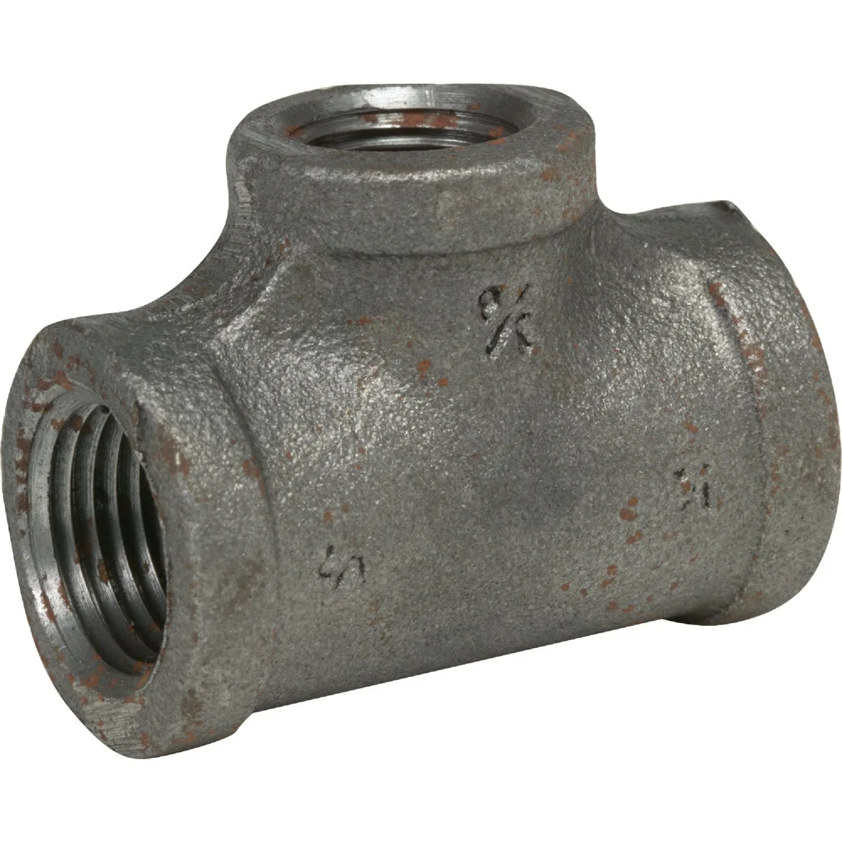 Efficient Anvil 3 4 In. x 1 2 In. x 1 2 In. Reducing Malleable Black Iron Tee Classic