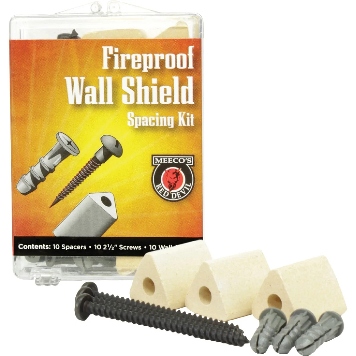 Sophisticated Meeco's Red Devil Fireproof Wall Spacer Kit Fine