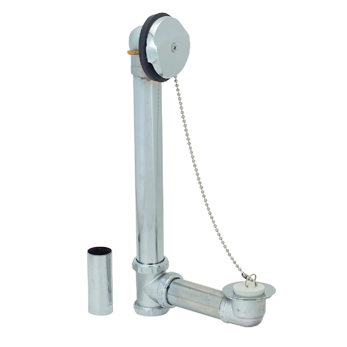 Powerful Do it Brass Bath Drain with Polished Chrome Trim and Waste Overflow Prestigious