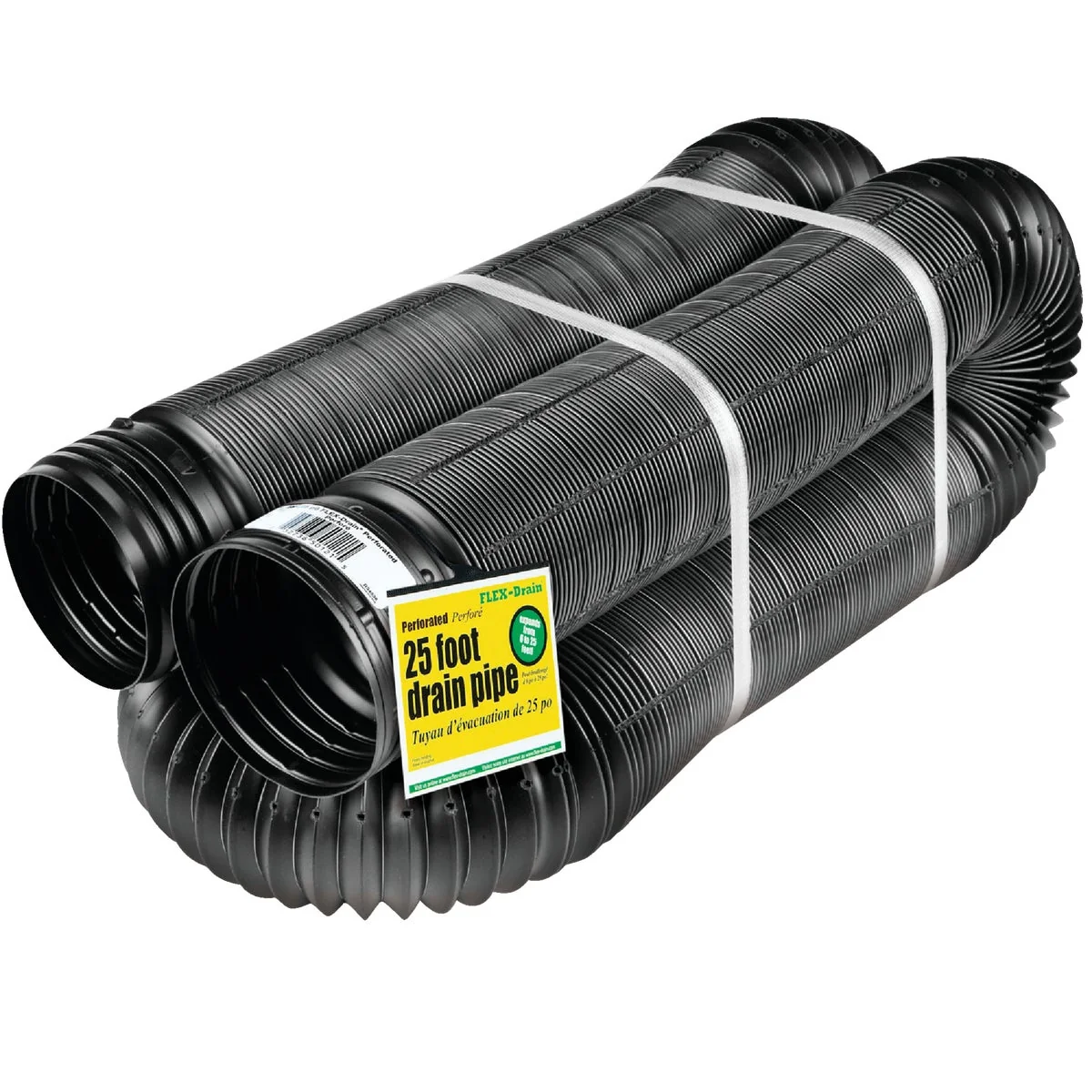 Responsible Amerimax 4 In. X 25 Ft. FLEX-Drain Expandable Perforated Drainage Pipe Lightweight