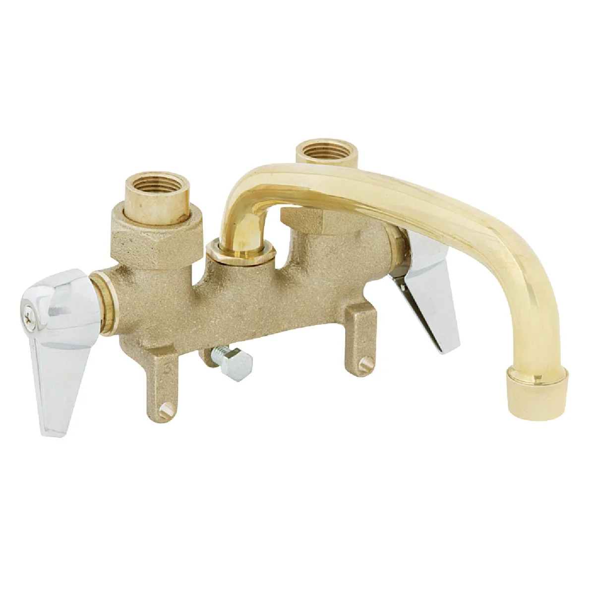 Enhanced B K Chrome-Plated Handles 3-3 8 In. Center Distance Rough Brass Laundry Faucet User-Friendly