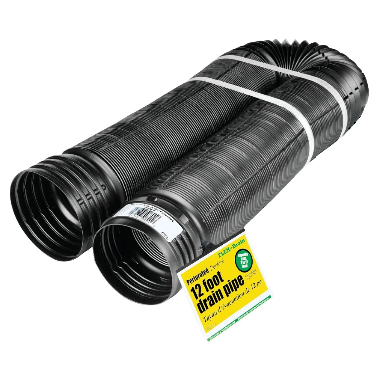 Professional Amerimax 4 In. X 12 Ft. FLEX-Drain Expandable Perforated Drainage Pipe Expertly Made