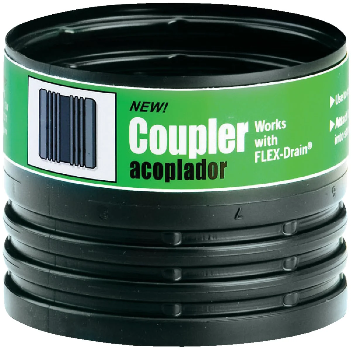 Fashionable Amerimax Flex-Drain 4 In. W x 3 In. L Flex-Drain Flexible Coupler Certified