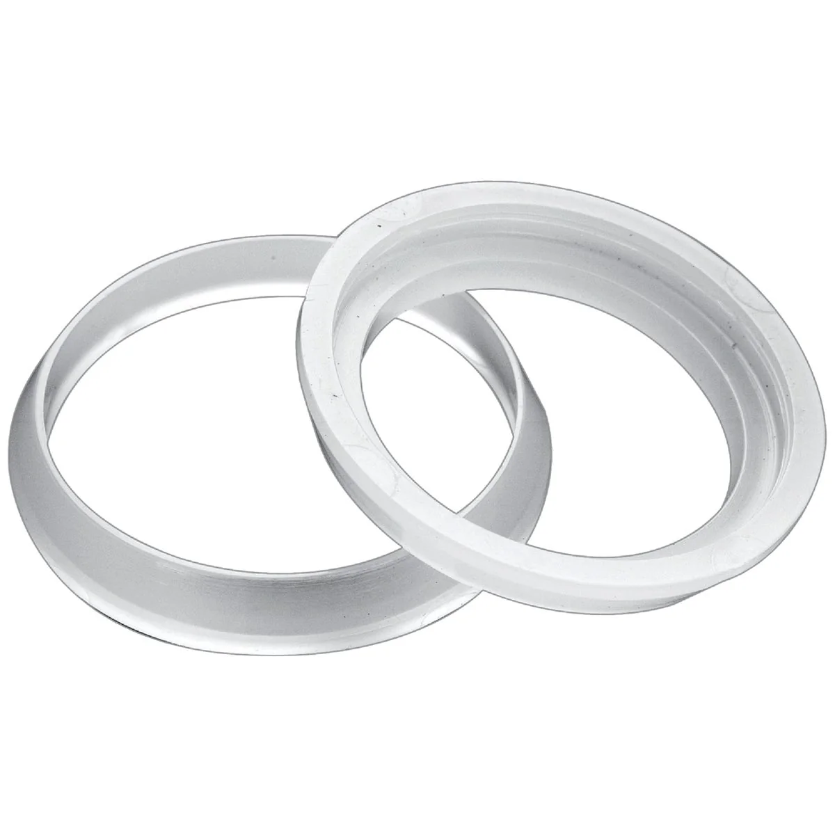 Natural Do it 1-1 2 In. x 1-1 2 In. Clear Poly Slip Joint Washer 2-Pack Specialty
