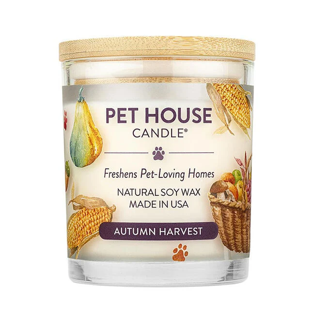 Fashionable PET HOUSE CANDLE AUTUMN HARVEST Sophisticated